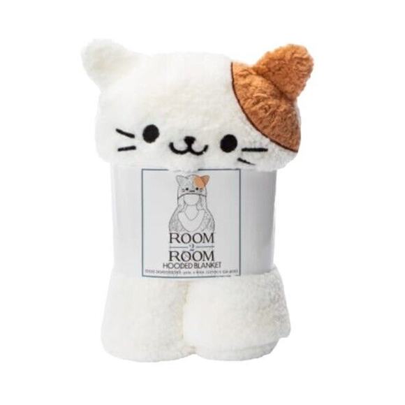 🔥Hooded Plush Kitty Blanket 50" x 60" BNWT🔥 - Picture 2 of 4